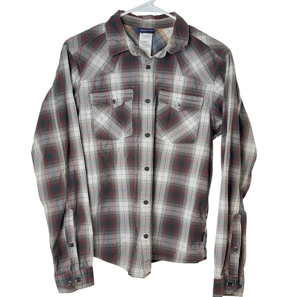 Patagonia Mens Size S Plaid Long Sleeve‎ Button Down Shirt Organic Cotton